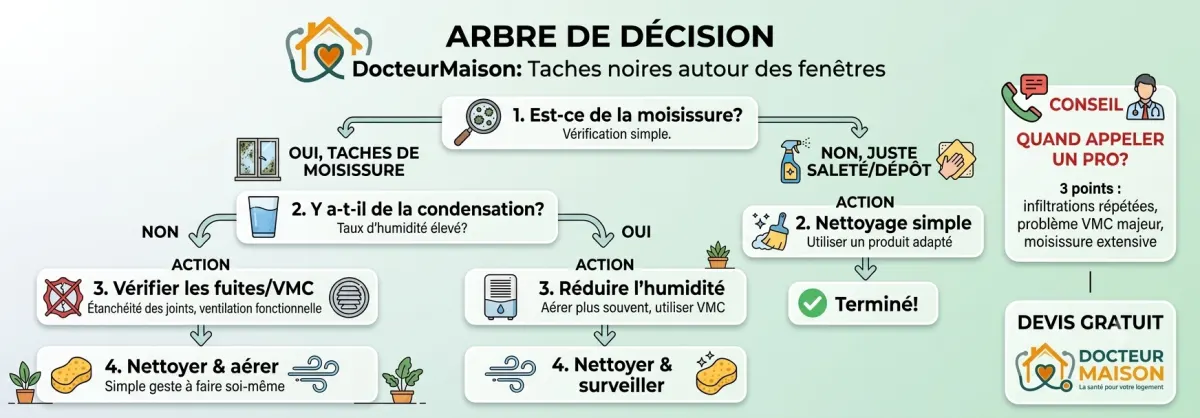 Arbre de décision pour comprendre : Odeur d’humidité dans la maison