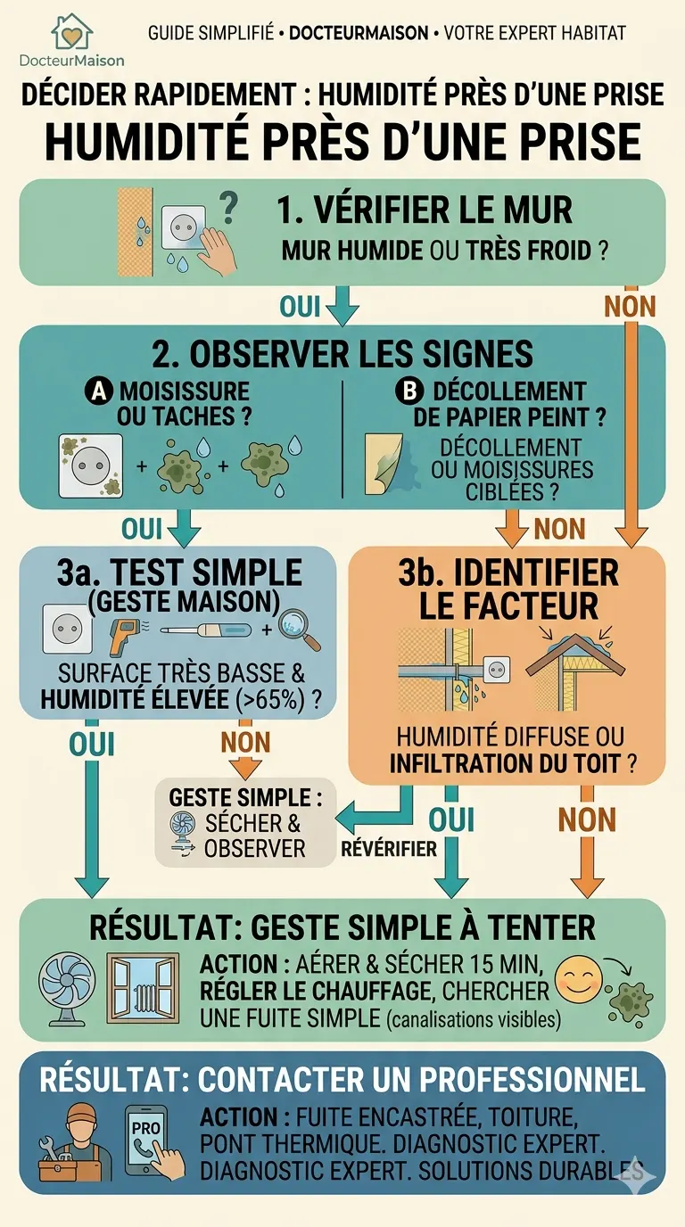 Arbre de décision pour comprendre : Humidité près d’une prise