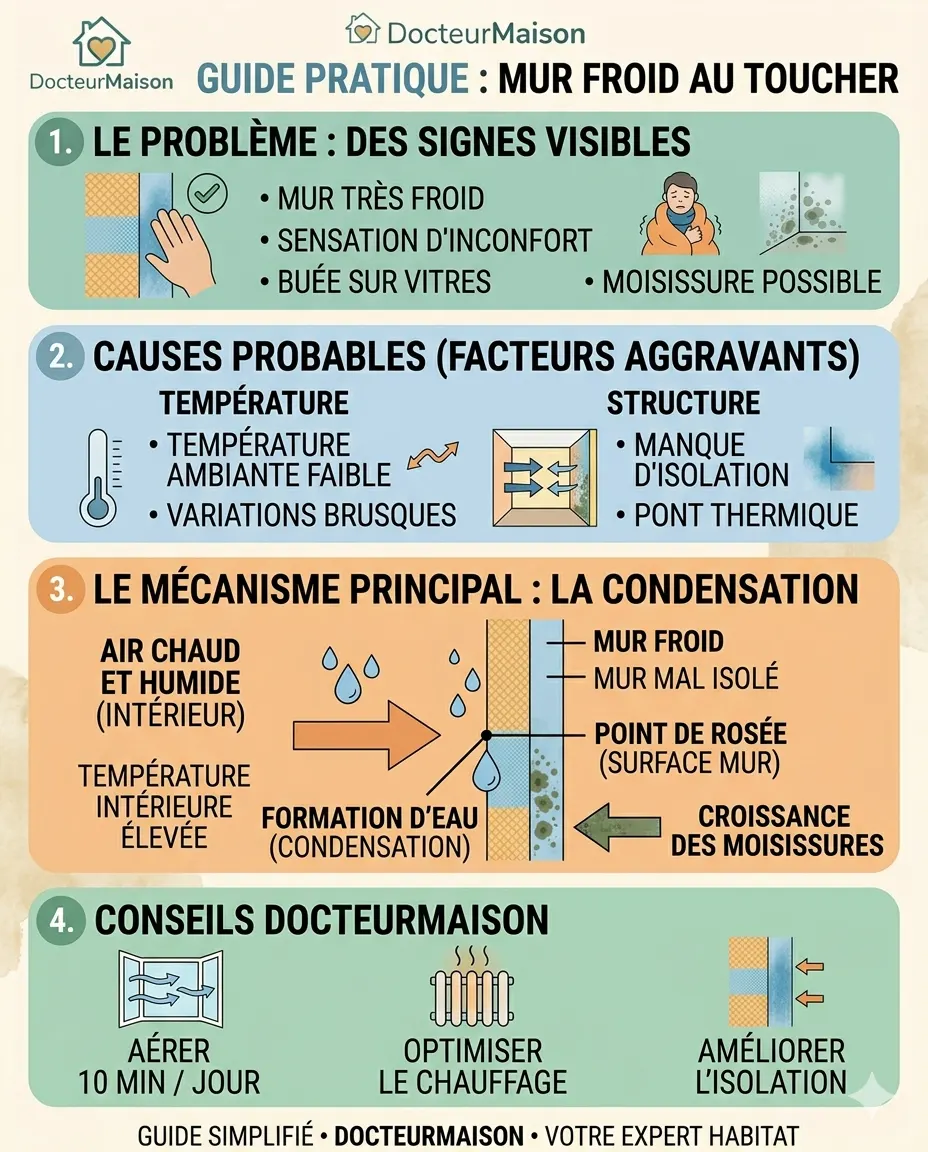 Schéma principal pour comprendre : Mur froid au toucher